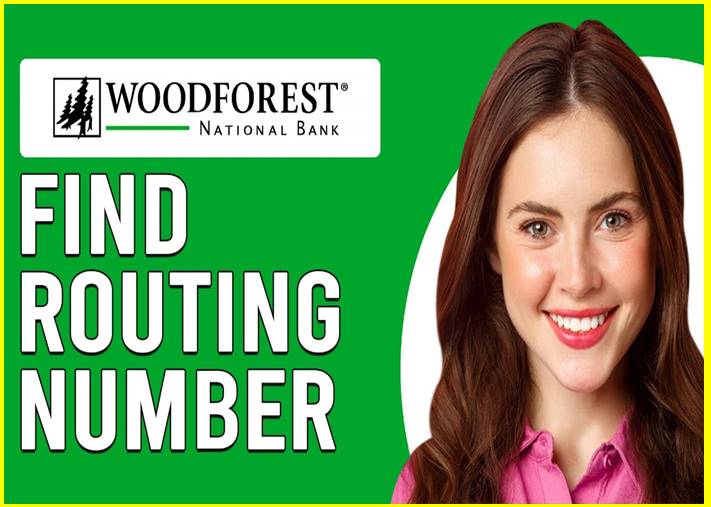 Where can I find my routing and account number at Woodforest mobile banking?